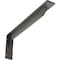 Ekena Millwork Embrey Steel Bracket, Hammered Gray 2"W x 18"D x 6 1/2"H BKTM02X18X06EBHGY - alternate 1